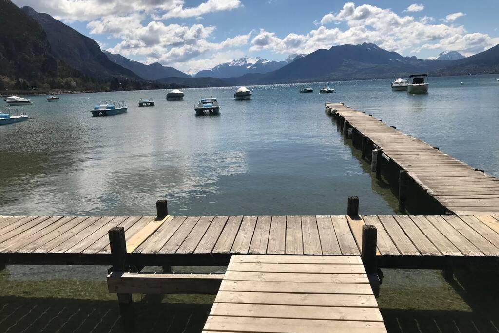 Chez Jacques - Terrasse Avec Vue Lac Et Montagne Annecy Kültér fotó
